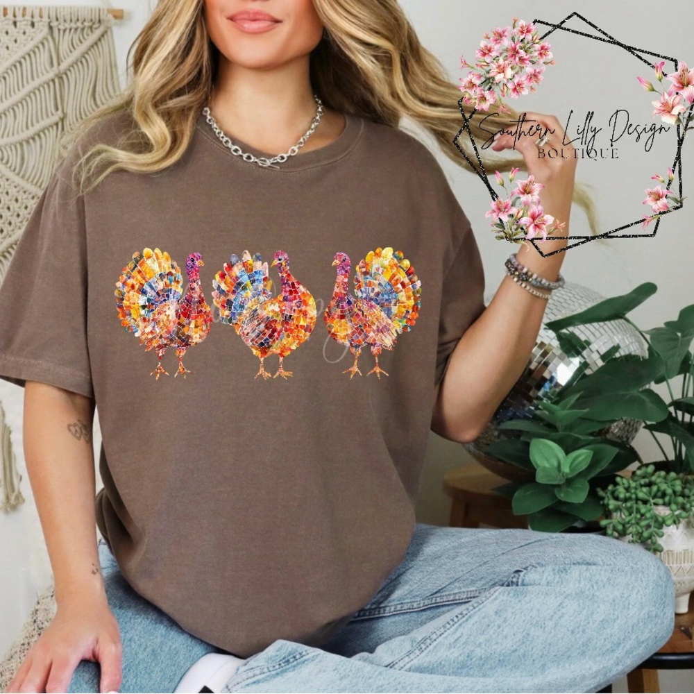 Comfort Colors Mosaic Turkey T-Shirt